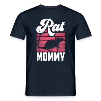 Rat Mom Rat Mom Rat Lover Cute Animal - Men's T-Shirt - navy - Front - AI Model Male 178 light (178cm)