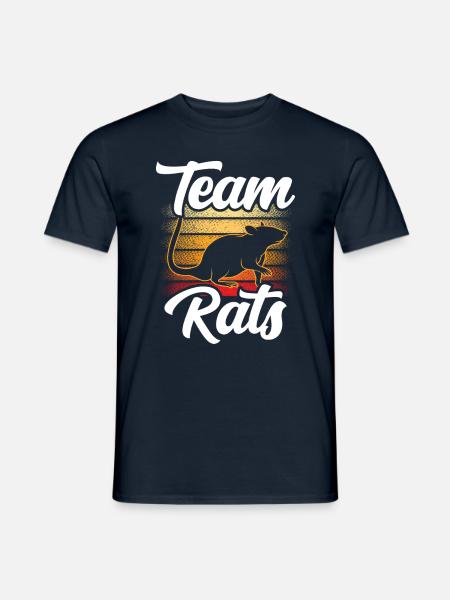 Team Ratten Süß Ratte Liebhaber Tier - Mænd T-shirt - marineblå