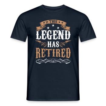 Diese Legende Hat Sich Zur Ruhe Gesetzt Rente - Männer T-Shirt - Navy - Vorne - AI Model Male 178 light (178cm)