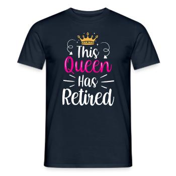 Diese Königin Hat Sich Zur Ruhe Gesetzt Großmutter - Männer T-Shirt - Navy - Vorne - AI Model Male 178 light (178cm)