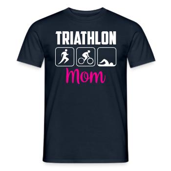 Triathlon Mama Triathlons Triathlete Triathlete - Men's T-Shirt - navy - Front - AI Model Male 178 light (178cm)