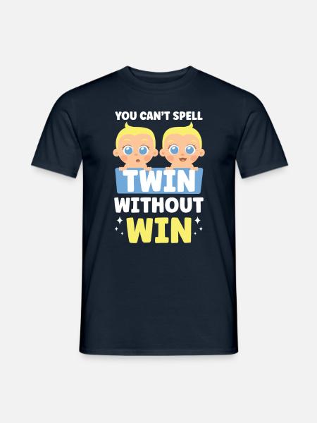 Zwillinge Sarkastisch Humor Zwilling Lustig - Männer T-Shirt - Navy