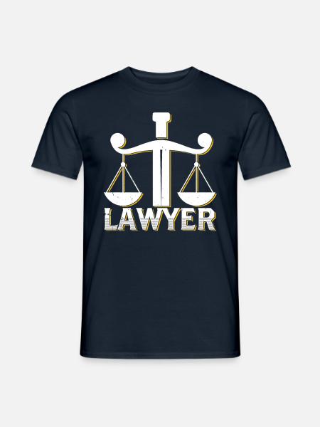 Rechtsanwalt Jura Jurist Abschluss - Männer T-Shirt - Navy