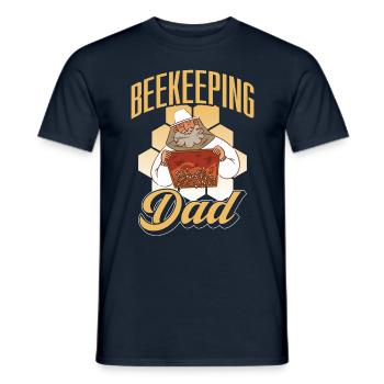 Beekeeping, Papa, Beekeepers, Beekeepers, Honey Bee - Men's T-Shirt - navy - Front - AI Model Male 178 light (178cm)
