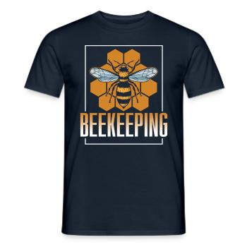 Imkerei Imker Imkern Honigbiene - Männer T-Shirt - Navy - Vorne - AI Model Male 178 light (178cm)