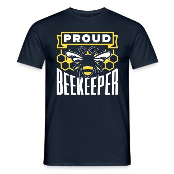 Fier apiculteur apiculteur apiculteur - T-shirt homme - marine - Devant - AI Model Male 178 light (178cm)