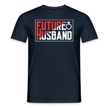 Future Husband Party Wedding Groom - T-shirt homme - marine - Devant - AI Model Male 178 light (178cm)