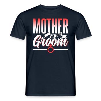Mère du marié marié fête mariage - T-shirt homme - marine - Devant - AI Model Male 178 light (178cm)