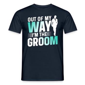 À l’écart, je suis le mariage de fête du marié - T-shirt homme - marine - Devant - AI Model Male 178 light (178cm)