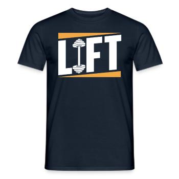 Lift Workout Gym Gewichtheber Gewichtheben - Männer T-Shirt - Navy - Vorne - AI Model Male 178 light (178cm)