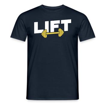 Lift Workout Haltérophilie Gym Haltérophile - T-shirt homme - marine - Devant - AI Model Male 178 light (178cm)