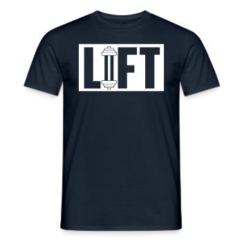 Lift Workout Weightlifter Weightlifting Gym - T-shirt homme - marine - Devant - AI Model Male 178 light (178cm)