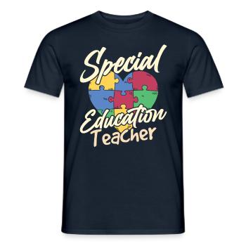 Special Education Teacher Profession Special Education Educator - Men's T-Shirt - navy - Front - AI Model Male 178 light (178cm)