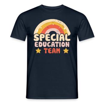 Special Education Team Teacher Profession Special Education Teacher - Men's T-Shirt - navy - Front - AI Model Male 178 light (178cm)