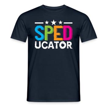 Sped Ucator Profession Special Education Special Education - Men's T-Shirt - navy - Front - AI Model Male 178 light (178cm)