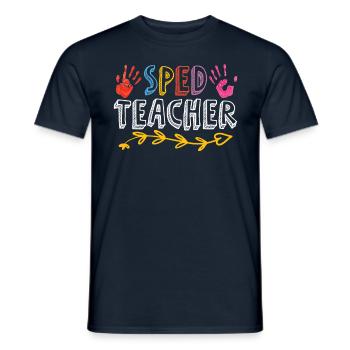 Special Education Teacher Special Education Profession - Men's T-Shirt - navy - Front - AI Model Male 178 light (178cm)