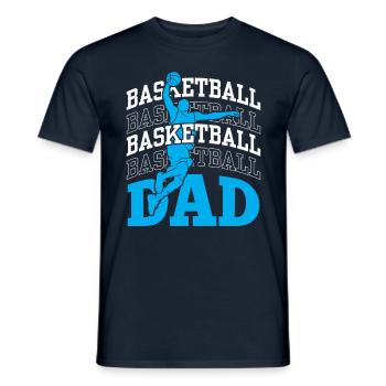 Basketball Vater Basketballspieler Team Trainer - Männer T-Shirt - Navy - Vorne - AI Model Male 178 light (178cm)