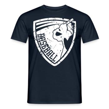 Base-ball - T-shirt homme - marine - Devant - AI Model Male 178 light (178cm)