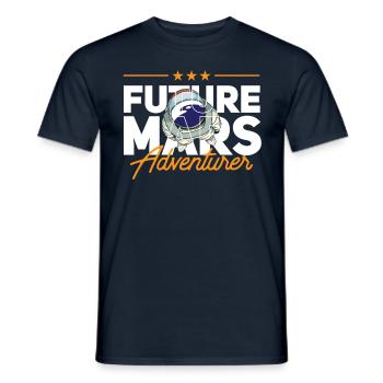 Future Mars Adventurer Astronaut Planet - T-shirt homme - marine - Devant - AI Model Male 178 light (178cm)