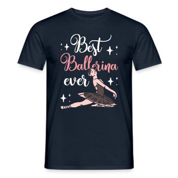 Meilleure danseuse de ballet de tous les temps - T-shirt homme - marine - Devant - AI Model Male 178 light (178cm)
