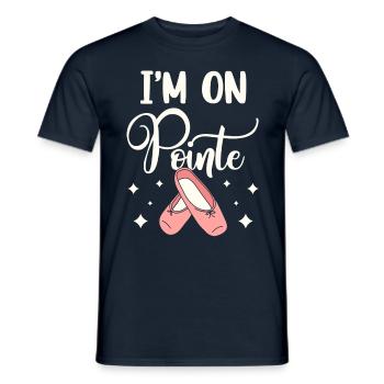 Je suis sur Pointe Ballet Dancer Ballerina - T-shirt homme - marine - Devant - AI Model Male 178 light (178cm)