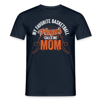 Mein Lieblings Basketballspieler Nennt Mich Mama - Männer T-Shirt - Navy - Vorne - AI Model Male 178 light (178cm)