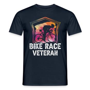 Radrennen Veteran Radrennfahrer Wettrennen Fahrrad - Männer T-Shirt - Navy - Vorne - AI Model Male 178 light (178cm)