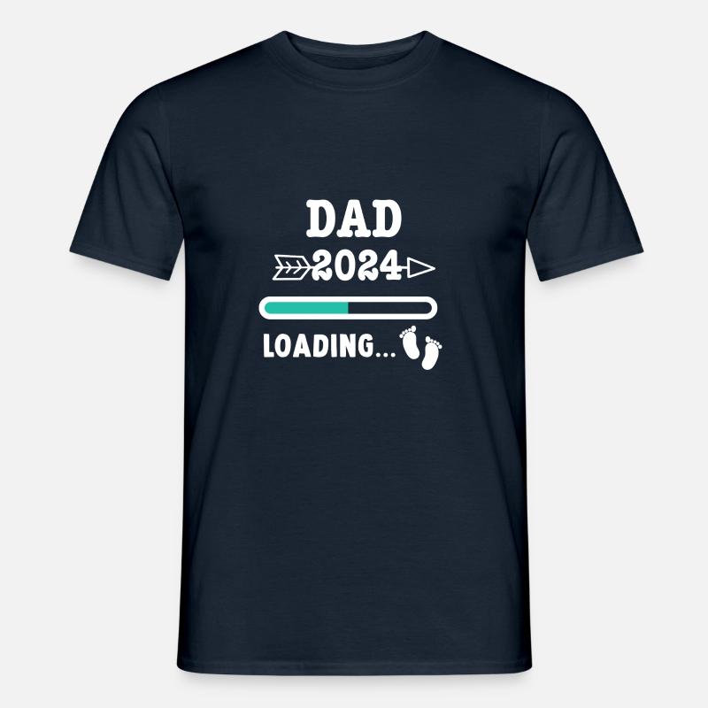 DAD 2024 loading... - Männer T-Shirt - Navy