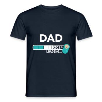 DAD 2024 loading... - Männer T-Shirt - Navy - Vorne - AI Model Male 178 light (178cm)
