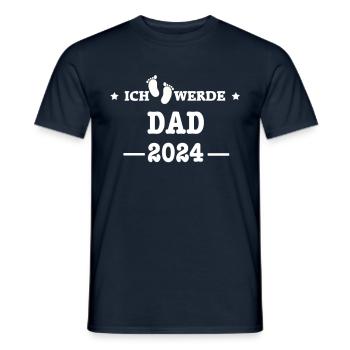 DAD 2024 loading... - Männer T-Shirt - Navy - Vorne - AI Model Male 178 light (178cm)