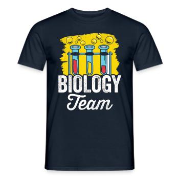 Biology Team Biologist Biology Teacher - Men's T-Shirt - navy - Front - AI Model Male 178 light (178cm)