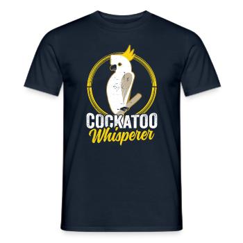 Cockatoo Whisperer Cockatoo Cockatoos Bird - Men's T-Shirt - navy - Front - AI Model Male 178 light (178cm)