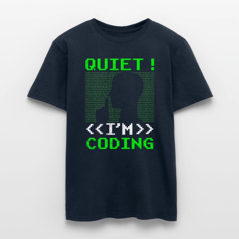 Programmation Silent I Programmation Codeur Programmation T-shirt homme