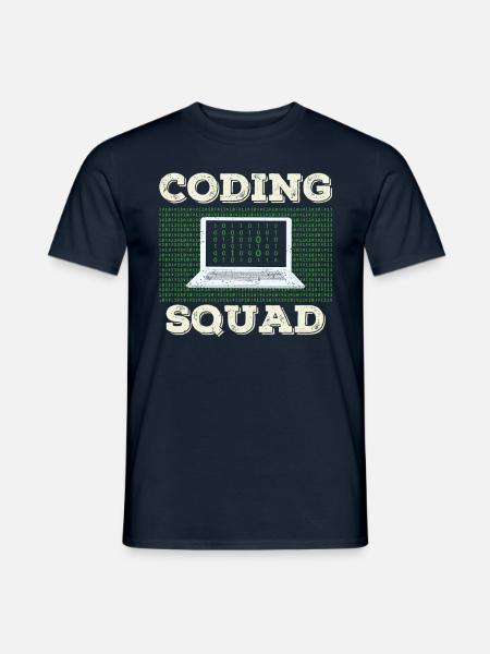 Coding Team Programmierer Coder Programmieren - Männer T-Shirt - Navy