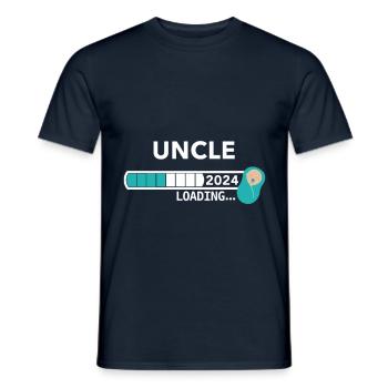 I'm going to be an uncle in 2024/ Uncle-to-be in 2024 - Men's T-Shirt - navy - Front - AI Model Male 178 light (178cm)