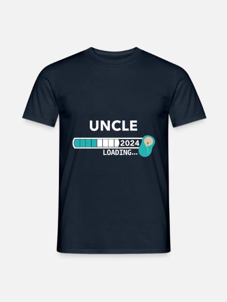Ich werde Onkel 2024/ Werdender Onkel 2024 - Männer T-Shirt - Navy