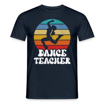 Tanzlehrerin Tanzschule Tanzlehrer Tanzkurs - Männer T-Shirt - Navy - Vorne - AI Model Male 178 light (178cm)