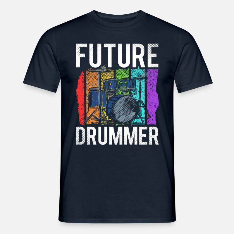 Future Drummer Drummer Drum - Men's T-Shirt - navy