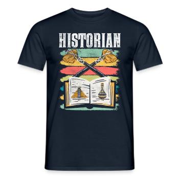 Historian History History Teacher - Men's T-Shirt - navy - Front - AI Model Male 178 light (178cm)