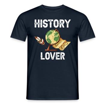 History Lover Historian Profession History - Men's T-Shirt - navy - Front - AI Model Male 178 light (178cm)