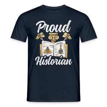 Proud Historian Profession History History - Men's T-Shirt - navy - Front - AI Model Male 178 light (178cm)