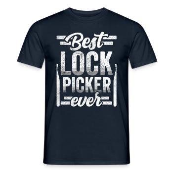 Le meilleur serrurier jamais choisi - T-shirt homme - marine - Devant - AI Model Male 178 light (178cm)
