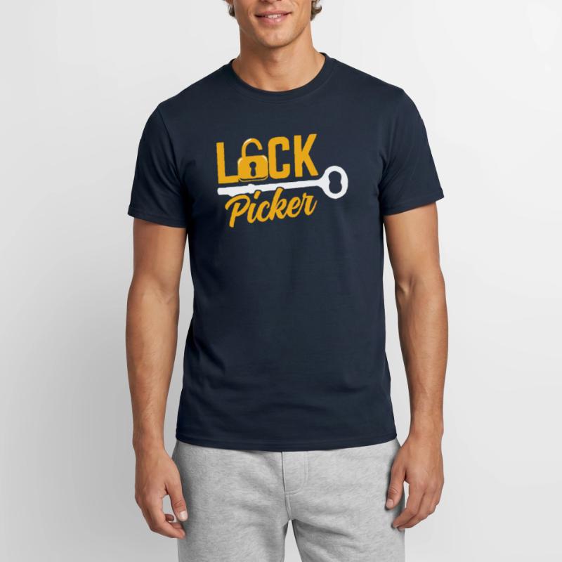 Lock Cracker Lock Picker Lock Lock Picking T-shirt homme