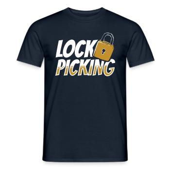 Lock Picking Knacker Schloss Lockpicking Knacken - Männer T-Shirt - Navy - Vorne - AI Model Male 178 light (178cm)