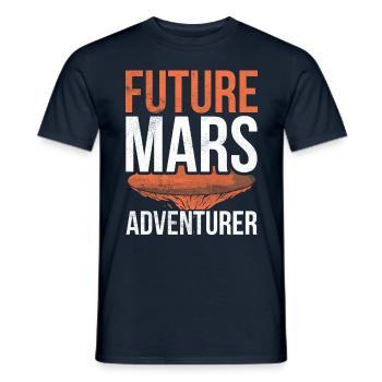 Future Mars Adventurer Astronaut Planet - T-shirt homme - marine - Devant - AI Model Male 178 light (178cm)