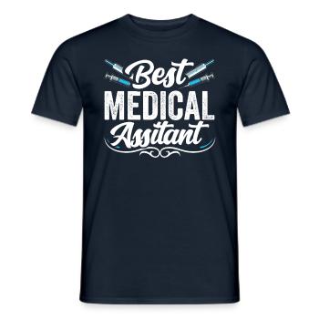 Bester Medizinischer Assistent Assistenz Beruf - Männer T-Shirt - Navy - Vorne - AI Model Male 178 light (178cm)