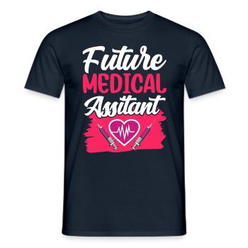 Zukünftiger Medizinische Assistent Medizinischer - Männer T-Shirt - Navy - Vorne - AI Model Male 178 light (178cm)