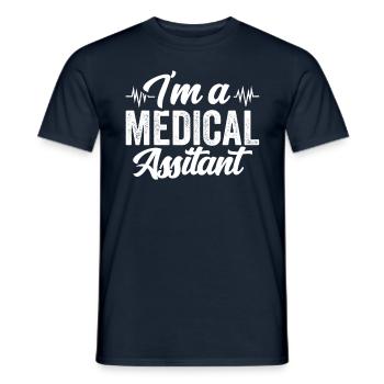 Ich Bin Medizinische Assistentin Medizinischer - Männer T-Shirt - Navy - Vorne - AI Model Male 178 light (178cm)