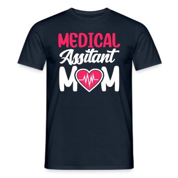 Medizinische Assistentin Mutter Medizinischer - Männer T-Shirt - Navy - Vorne - AI Model Male 178 light (178cm)