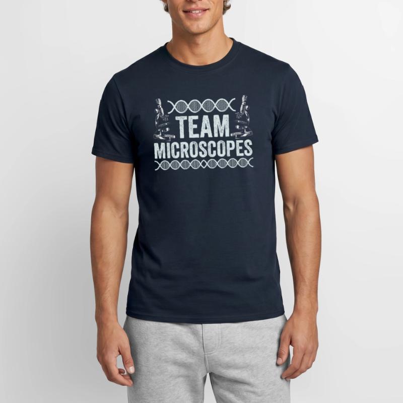 Équipe Microscopes Microscopes Dictons Microscope T-shirt homme